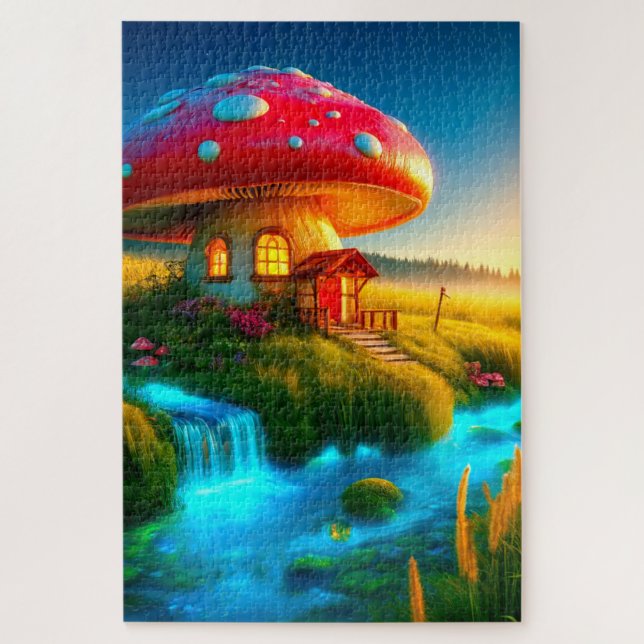 Quebra-cabeça Mushroom House (Vertical)