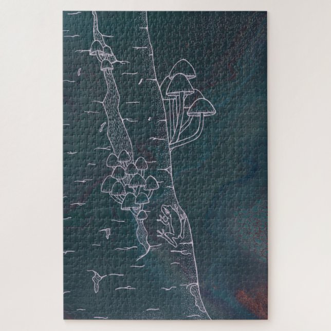 Quebra-cabeça Mushroom Meet at Croaker's Post (Vertical)