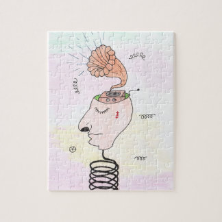 Quebra-cabeça "Music in my head" Postcard