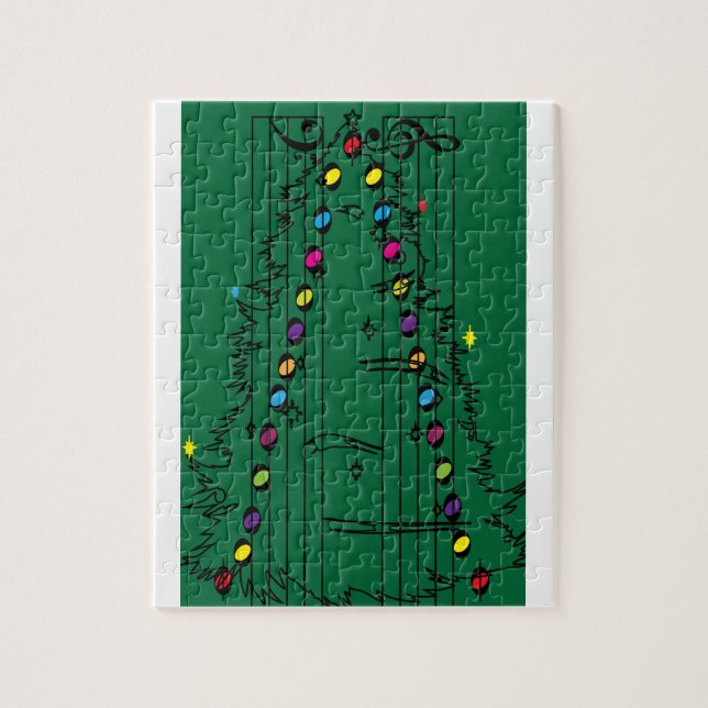 Quebra-cabeça Music symmetry, Christmas tree (Vertical)