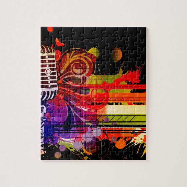 Quebra-cabeça Música abstrata (Vertical)