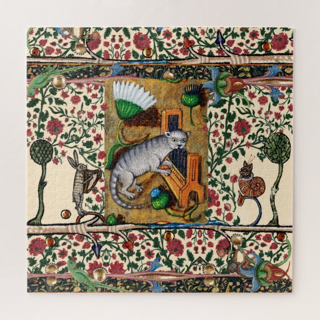 QUEBRA-CABEÇA MÚSICA BESTIÁRIA MEDIEVAL ESTRANHA,ÓRGÃO DE JOGO C (Horizontal)