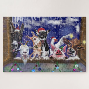 Quebra-cabeça Música de Natal - Festa Animal