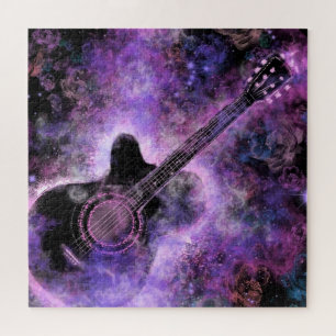 Quebra-cabeça Música Romântica de Violão - Magia - Pintura