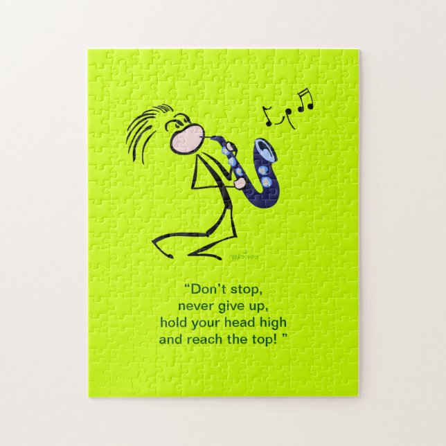 Quebra-cabeça Música saxofone Jazz (Vertical)