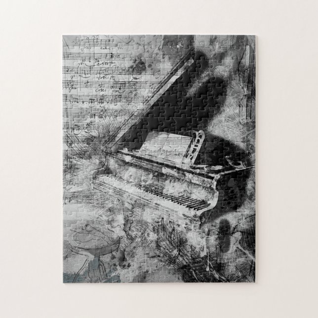 Quebra-cabeça Musical do Grand Piano Notes (Vertical)