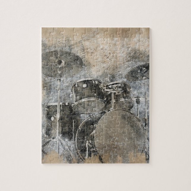 Quebra-cabeça Musical drum kit (Vertical)