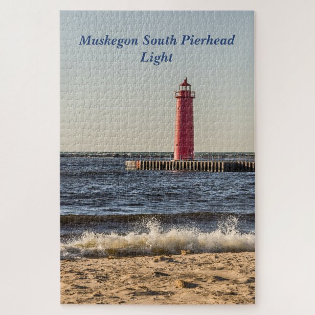 Quebra-cabeça Muskegon South Pierhead Light (Vertical)
