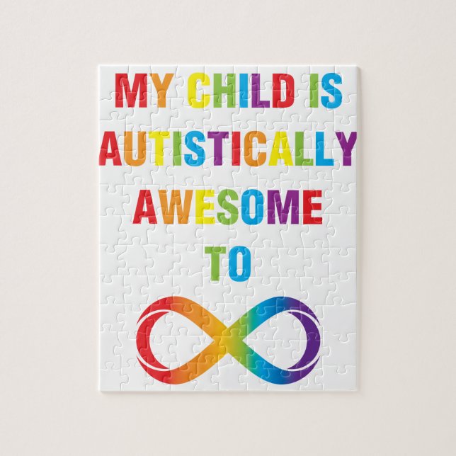 Quebra-cabeça My Child Autistically Awesome Infinity (Vertical)