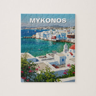 Quebra-cabeça Mykonos Grécia Ilhas Gregas Pequena Veneza