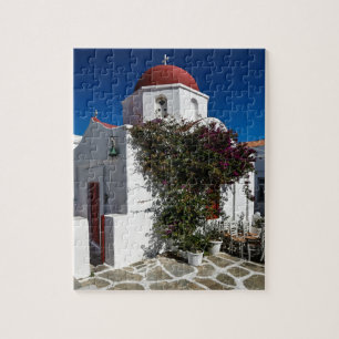 Quebra-cabeça Mykonos Grécia Viagem - Church Café Europe Turismo