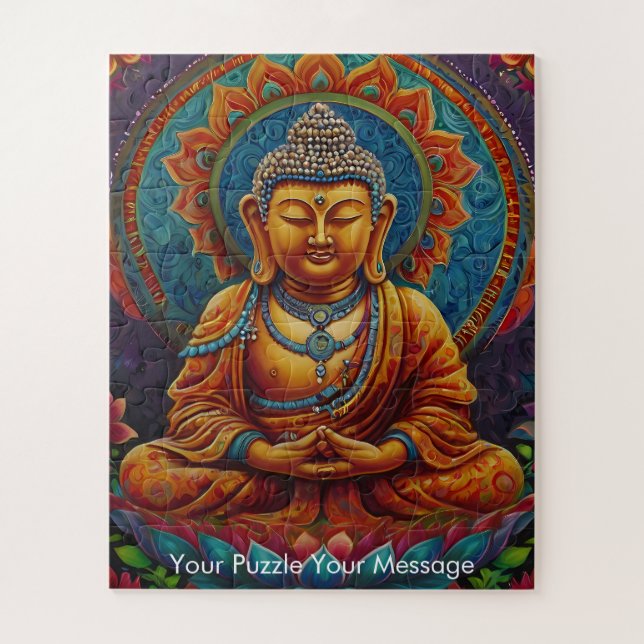 Quebra-cabeça Mystic Boho Buddha Mandala (Vertical)