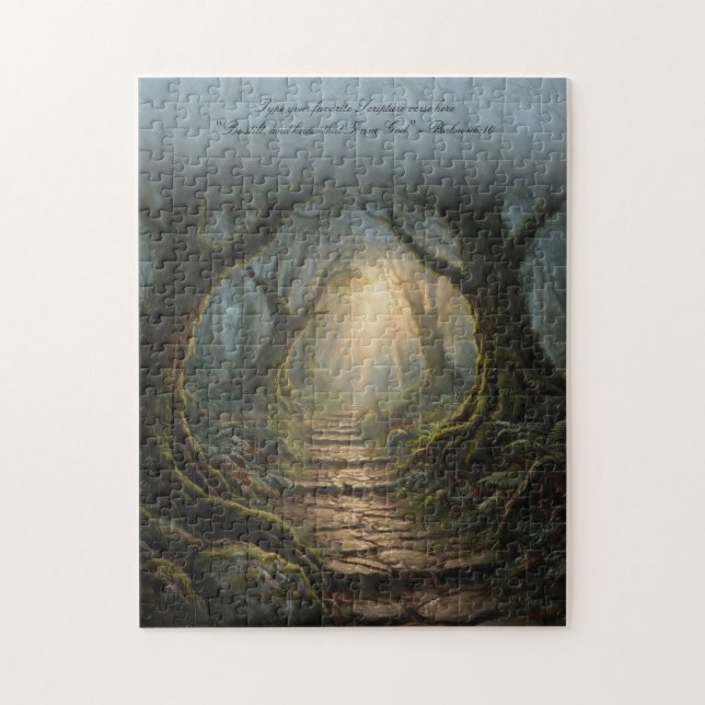 Quebra-cabeça Mystic Forest Path Spiritual Jigsaw Puzzle (Vertical)