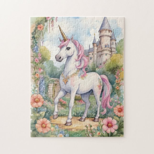 Quebra-cabeça Mystical Meadow Unicorn (Vertical)