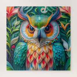 Quebra-cabeça Mystical Owl Mosaico