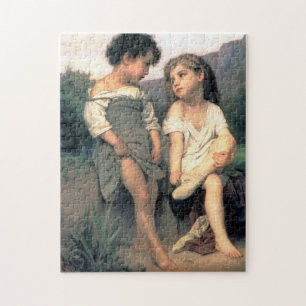 Quebra-cabeça Na Borda do Brook, Bouguereau