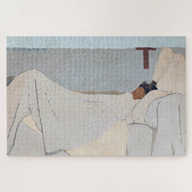 Quebra-cabeça Na Cama, Edouard Vuillard (Horizontal)
