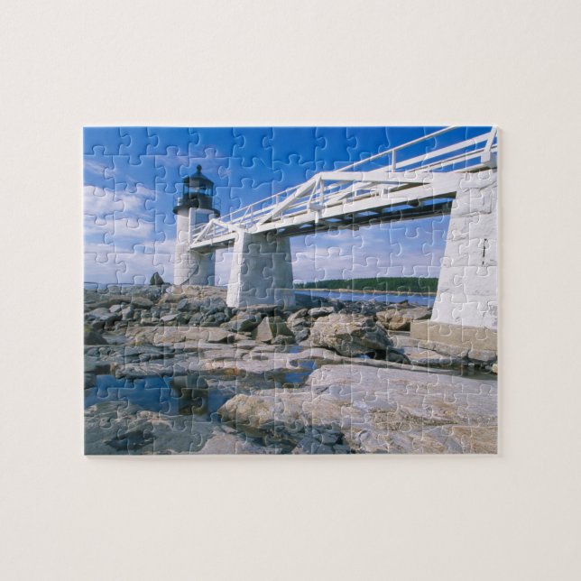Quebra-cabeça NA, EUA, Maine, Port Clyde.  Marshall Point (Horizontal)