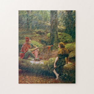 Quebra-cabeça Na Floresta de Arden, c. 1892 por John Collier