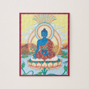 QUEBRA-CABEÇA na LATA - medicina Buddha - mestre