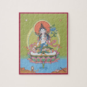 QUEBRA-CABEÇA NA LATA - Tara branco - Buddha da