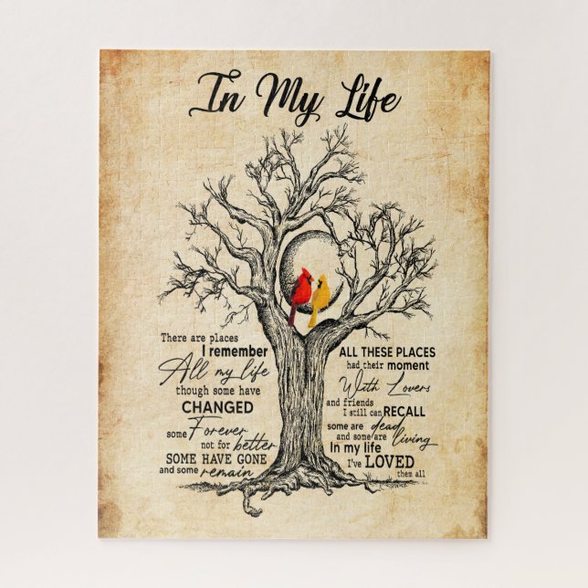 Quebra-cabeça Na Minha Vida |Lembro-Me De Toda A Minha Vida Nest (Vertical)