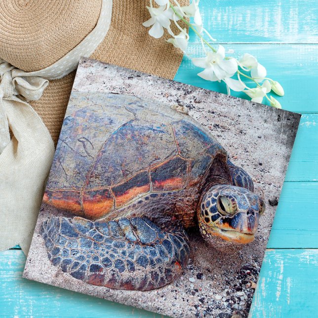 Quebra-cabeça Na moda de Fotografia da Tartaruga do Mar de Honu  (Criador carregado)