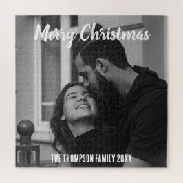 Quebra-cabeça Na moda preto e branco de Feliz Natal