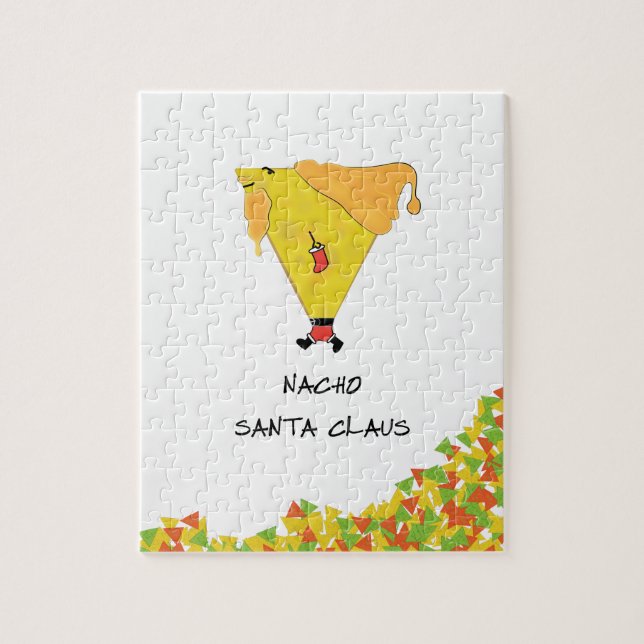 Quebra-cabeça Nacho Santa com Chips (Vertical)