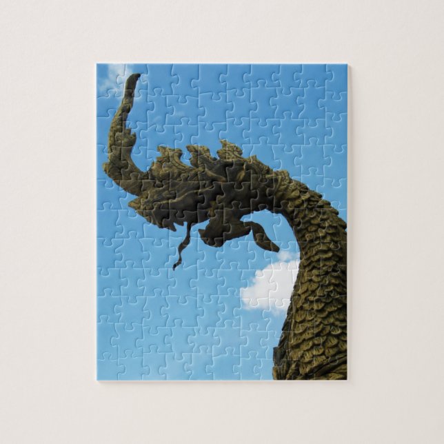 Quebra-cabeça Naga. Pha Aquele Luang Stupa, Laos (Vertical)