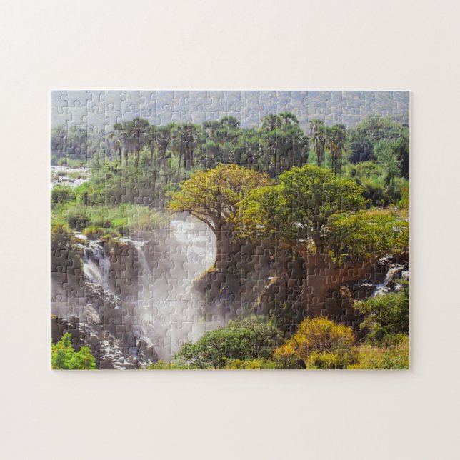 Quebra-cabeça Namíbia Kunene Rio Epupa cai na paisagem natureza (Horizontal)