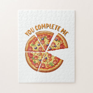 Quebra-cabeça Namorados Gift Pizza Você Me Completou