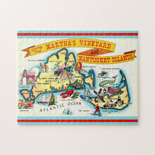 Quebra-cabeça Nantucket Martha's Vineyard 11x14 Jigsaw Puzzle (Horizontal)