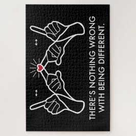 Quebra-cabeça Não há nada de errado em ser diferente