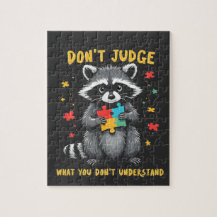 Quebra-cabeça Não julgue o que não entende de Raccoon