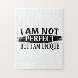 Quebra-cabeça Não sou perfeito, mas sou único