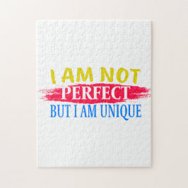 Quebra-cabeça Não sou perfeito, mas sou único