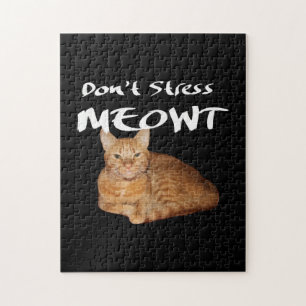 Quebra-cabeça Não Stress Meowt - O Gato Laranja me estressa