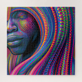 Quebra-cabeça Não toques no meu cabelo preto Melanina afro Rainh