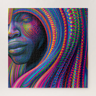 Quebra-cabeça Não toques no meu cabelo preto Melanina afro Rainh