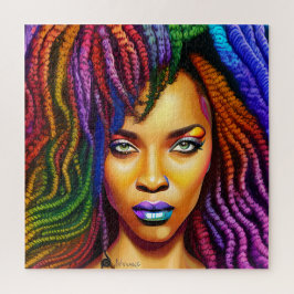 Quebra-cabeça Não toques no meu cabelo preto Melanina afro Rainh