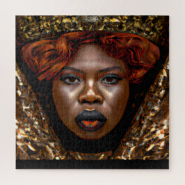 Quebra-cabeça Não toques no meu cabelo preto Melanina afro Rainh