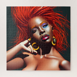 Quebra-cabeça Não toques no meu cabelo preto Melanina afro Rainh