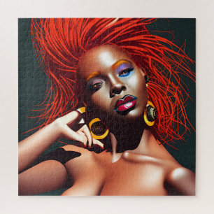 Quebra-cabeça Não toques no meu cabelo preto Melanina afro Rainh