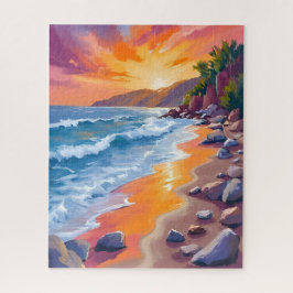 Quebra-cabeça Napili Bay Sunset Maui Hawaii Painting