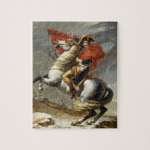 Quebra-cabeça Napoleon que cruza a passagem grande de St Bernard