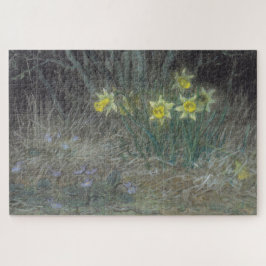Quebra-cabeça Narcissus Flowers and Violets (por Millet)