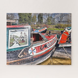 QUEBRA-CABEÇA NARROWBOATS CANAIS