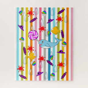 Quebra-cabeça Narwhal Stripe