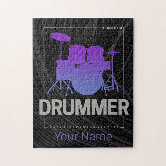 Quebra-cabeça Nascer de Drummer a ser para membro de Banda do Pe (Vertical)